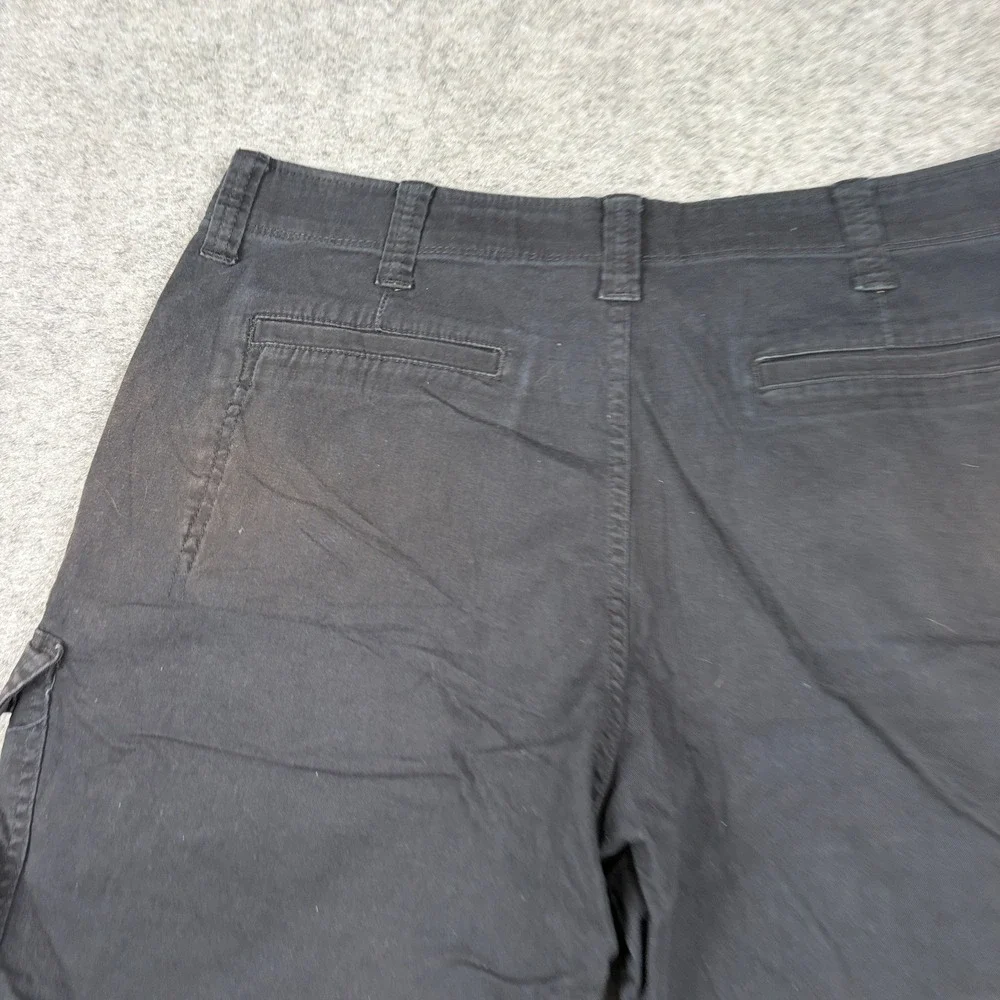 Wrangler Cargo Shorts Mens 36 Black Relaxed Fit Outdoors Workwear Five Pocket‎